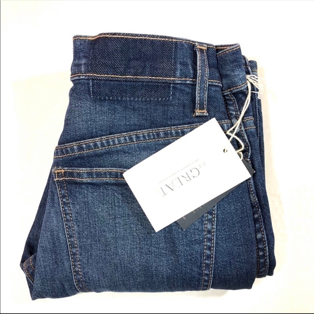 The Great Nerd Blue Straight Cropped Jeans 24 - Picture 5 of 7